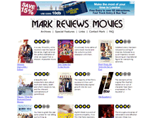 Tablet Screenshot of markreviewsmovies.com
